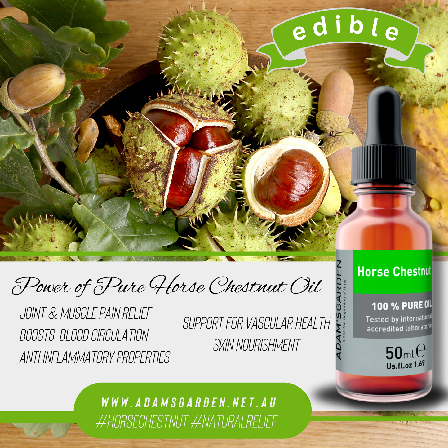 Pure Horse Chestnut Oil 50ml