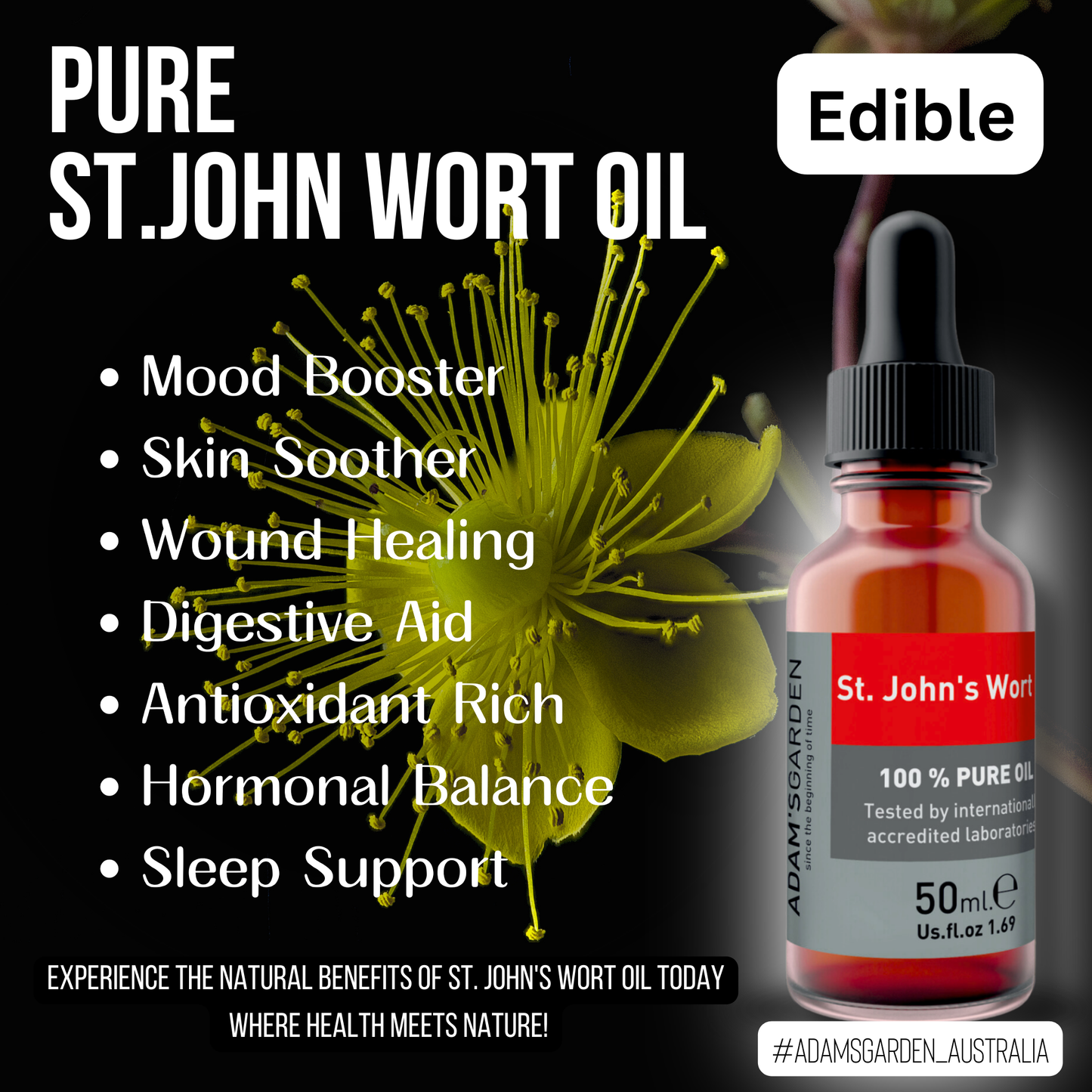 Pure St John's Wort Oil 50ml
