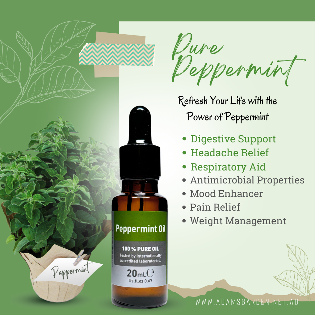 Pure Peppermint Oil 20ml